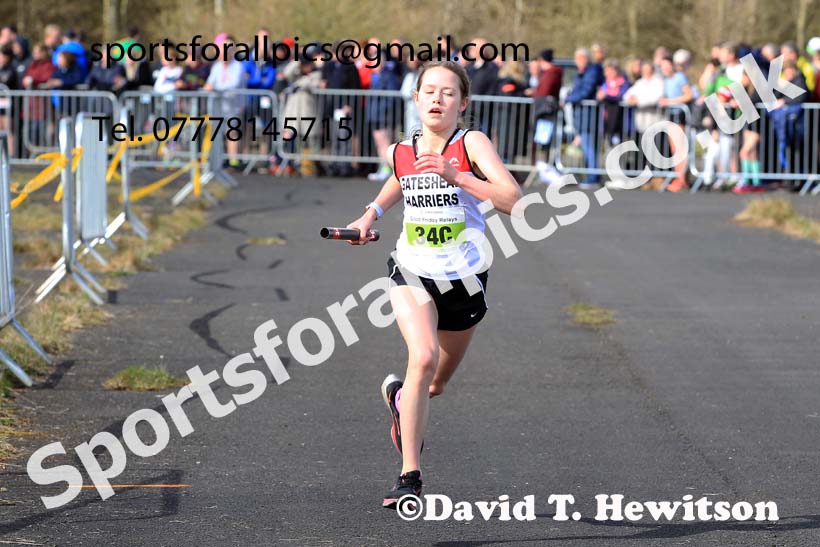 Senior womens 2023 Elswick Harriers Road Relays, Albamarle Barrack Airfield, Ouston, Northumberland. Photo: David T. Hewitson/Sports for All Pics